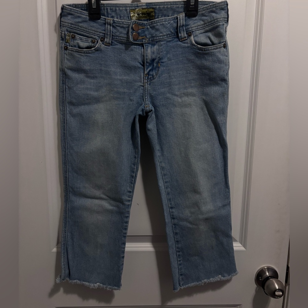 Hollister Women's Cropped Light Blue Jeans